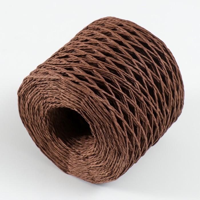 

Пряжа 100% целлюлоза "Softino Raffia Color" кручёная, кофе 200м ±2м 120 гр