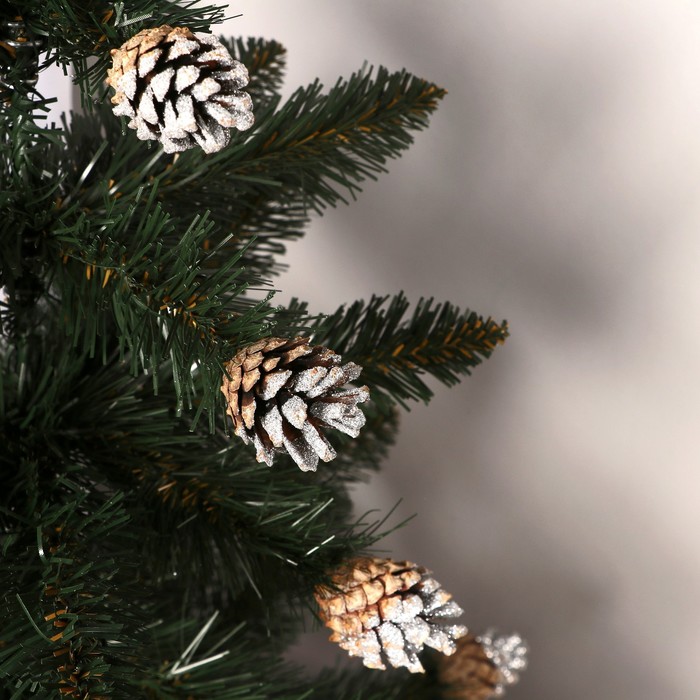 

Ёлка искусственная настольная " Интерьерная" 70 см (шишки серебро )