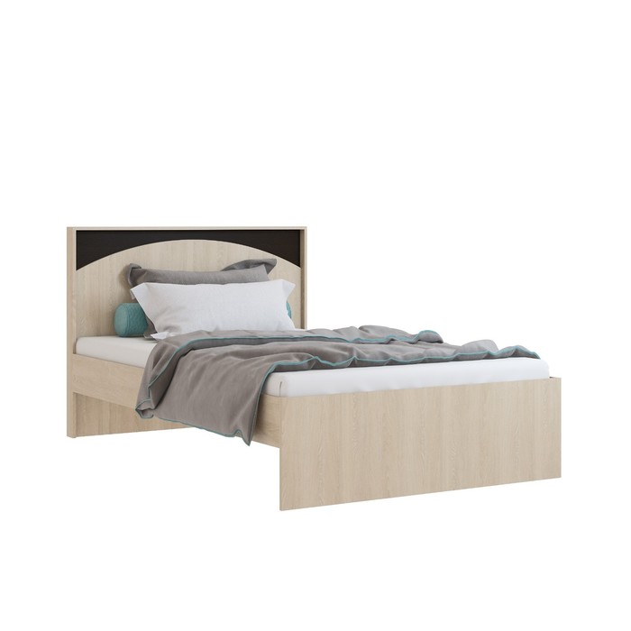 Кровать «Ева», 1200 × 2000 мм, без основания, цвет дуб сонома / дуб венге кровать ева с ящиками 800 × 2000 мм цвет дуб сонома дуб венге