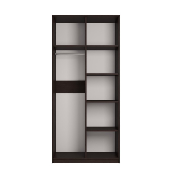 фото Шкаф для одежды 2-х дверный «роксана», 1002 × 584 × 2198 мм, цвет дуб венге омскмебель