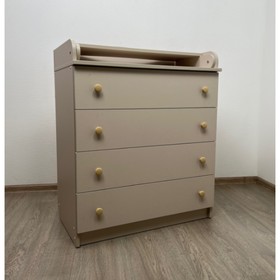 

Комод пеленальный, 850 × 420 × 990 мм, ЛДСП, 4 ящика, цвет бежевый