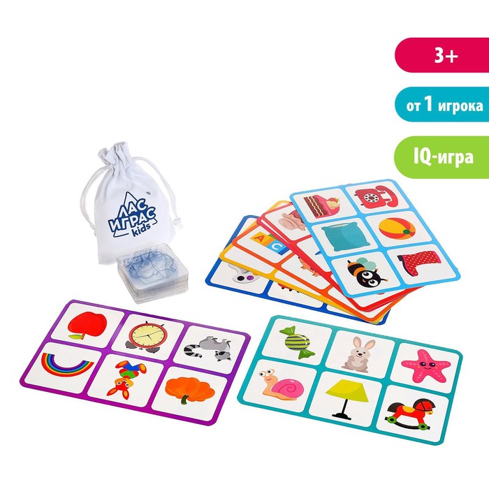 

Настольная игра «Умное лото. Контуры», в пакете