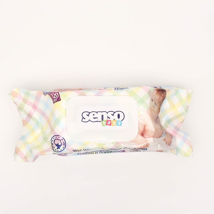 

Салфетки влажные для детей "SENSO BABY", 120 шт