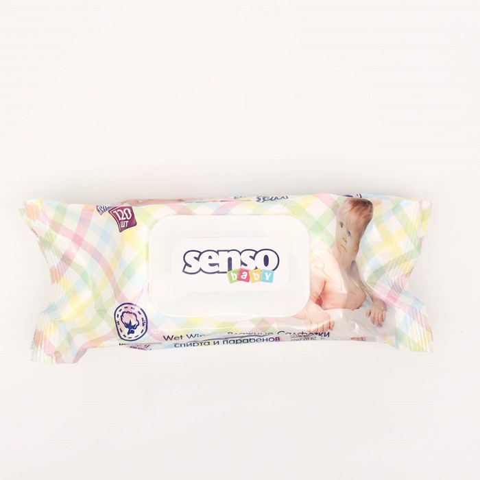 Салфетки влажные для детей SENSO BABY, 120 шт