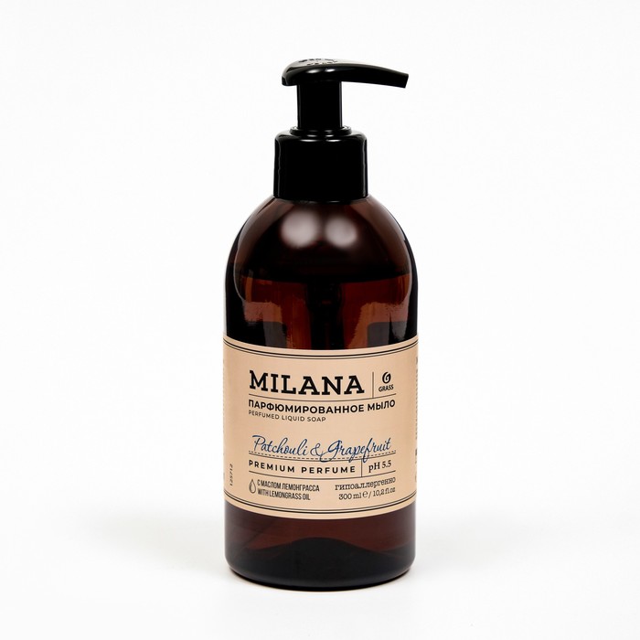 Жидкое парфюмированное мыло Milana, Patchouli&Grapefruit, 300 мл