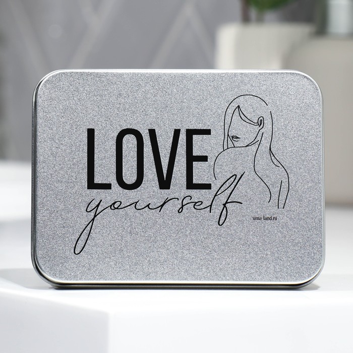 Футляр для гигиенических средств «Love yourself», 11,4 х 8,5 х 2,5 см