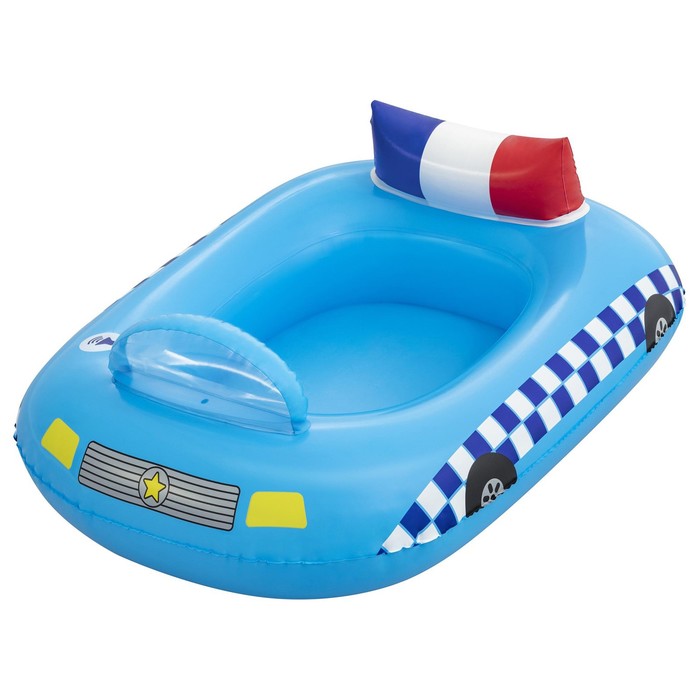 фото Лодочка надувная funspeakers police car baby boat, 97 x 74 см, со встроенным динамиком, 34153 bestway