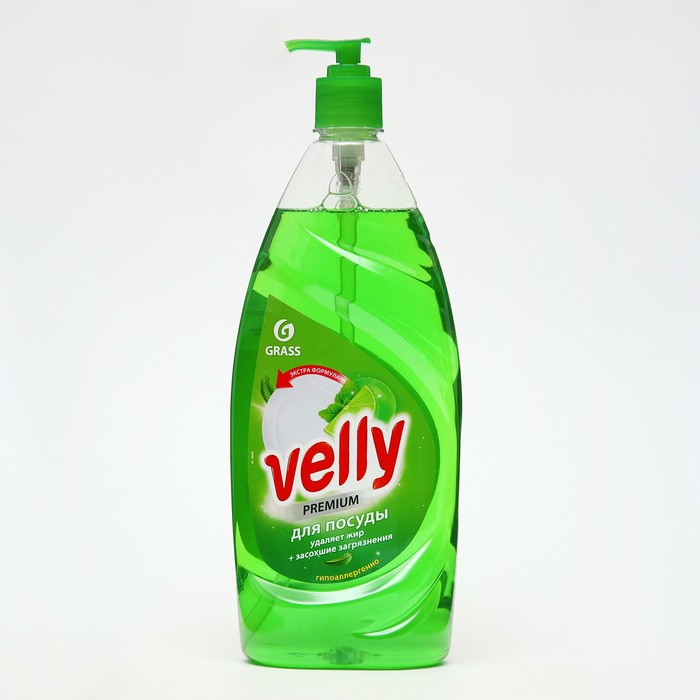 Средство для мытья посуды Velly Premium, 1000 мл средство для мытья посуды greeny premium с дозатором 1000 мл clean