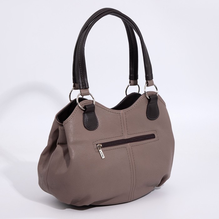 

Сумка-тоут на молнии, цвет бежевый