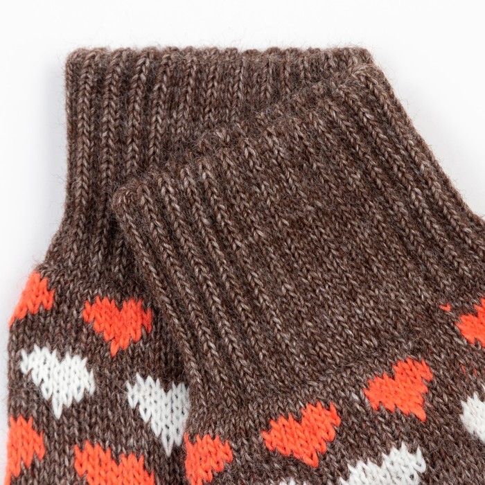 фото Носки женские шерстяные, цвет коричневый, размер 23-25 baranowool