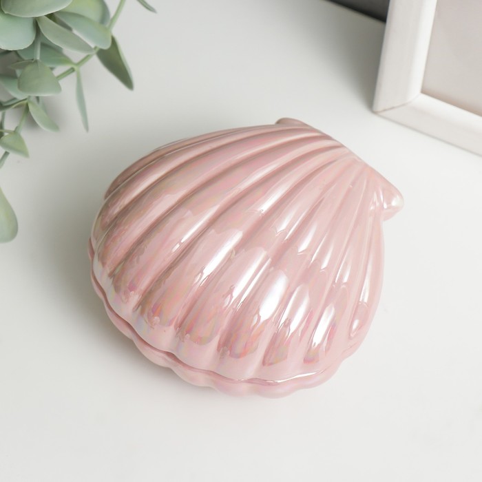 

Шкатулка керамика "Ракушка" МИКС 6х9,5х9,5 см