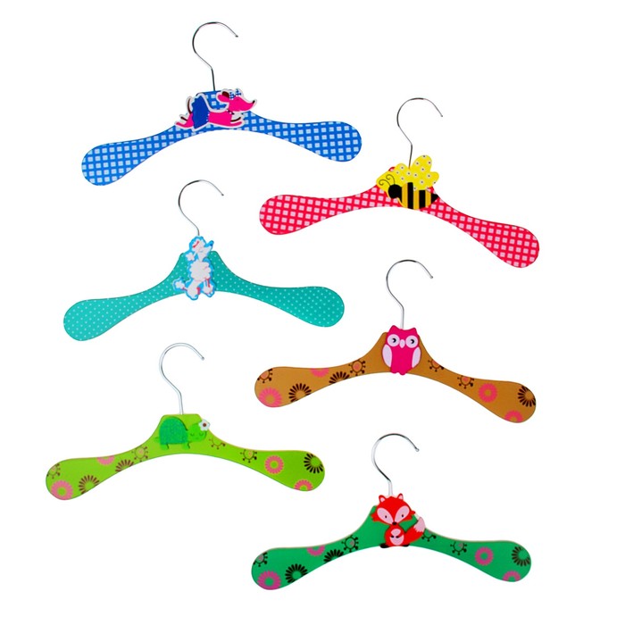 Вешалка-плечики детская, размер 30-34 "Зоопарк" цвет МИКС