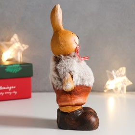 

Сувенир керамика, иск.мех "Коричневый зайка в шортиках" 7,5х6,4х16,5 см