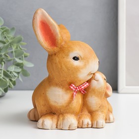 

Копилка керамика, текстиль "Крольчиха с крольчонком" 12,7х12,5х15,5 см