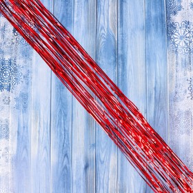 Новогодний " Дождик"  красный  75мм, 1,5 м