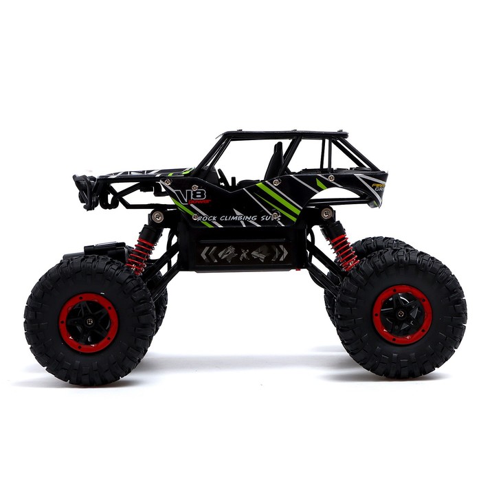 

Джип радиоуправляемый Monster, 1:16, 4WD, работает от аккумулятора, цвет зелёный