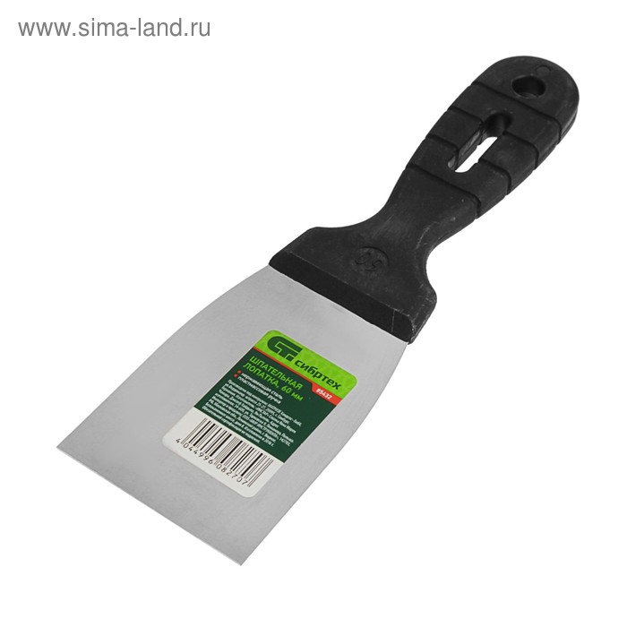 Шпатель фасадный "СИБРТЕХ", 60 мм, нержавеющая сталь, ручка пластик