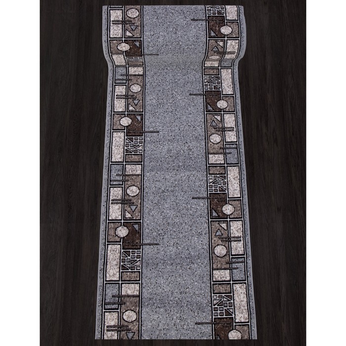 

Ковёр дорожка Sierra albina 3, размер 90x3000 см, цвет blue-brown 2