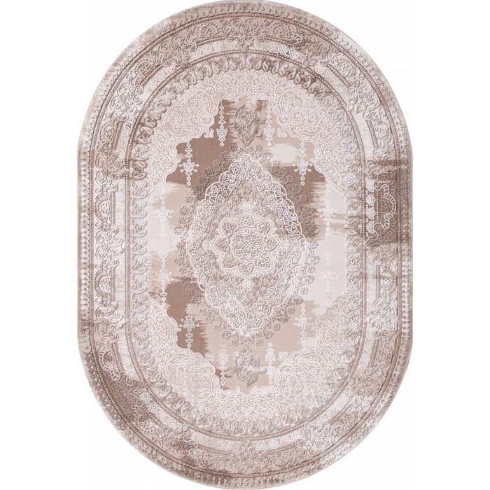 

Ковёр овальный Karmen Hali Armina, размер 200x200 см, цвет brown/brown