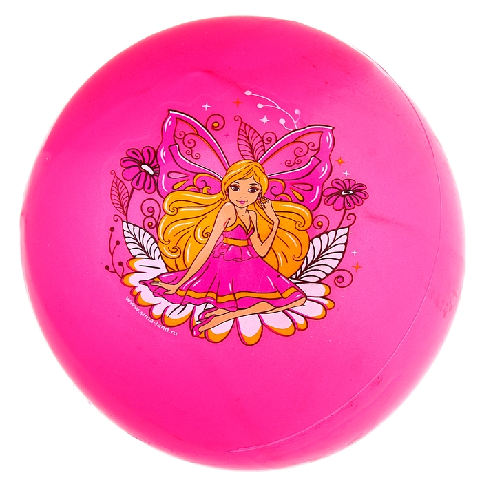 Мяч детский Маленькая фея 25 см, 70 гр МИКС