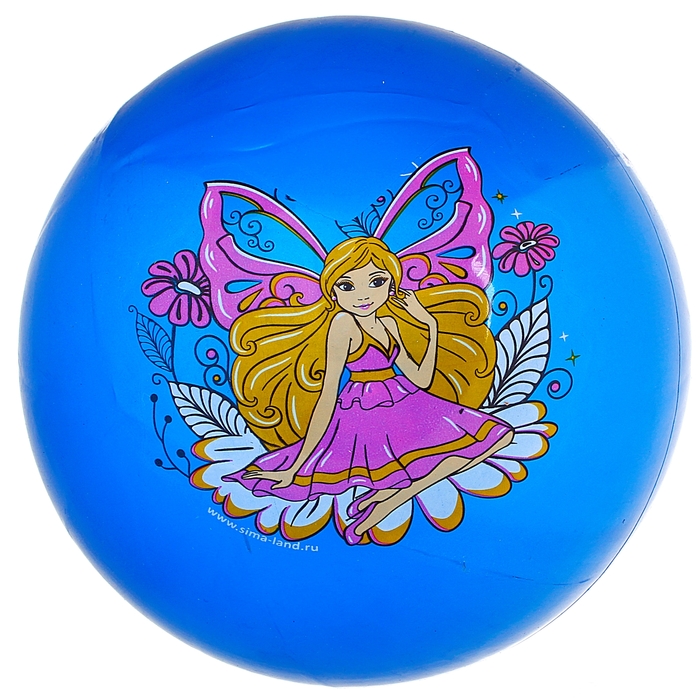 Мяч детский Маленькая фея 25 см, 70 гр МИКС