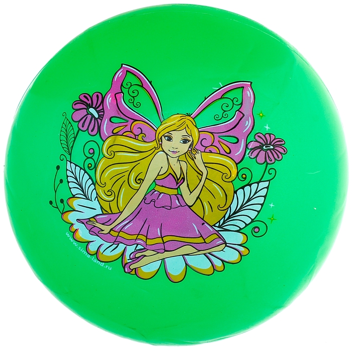 Мяч детский Маленькая фея 25 см, 70 гр МИКС