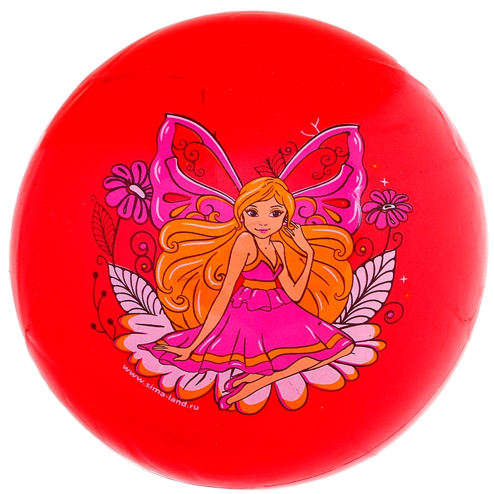 Мяч детский Маленькая фея 25 см, 70 гр МИКС