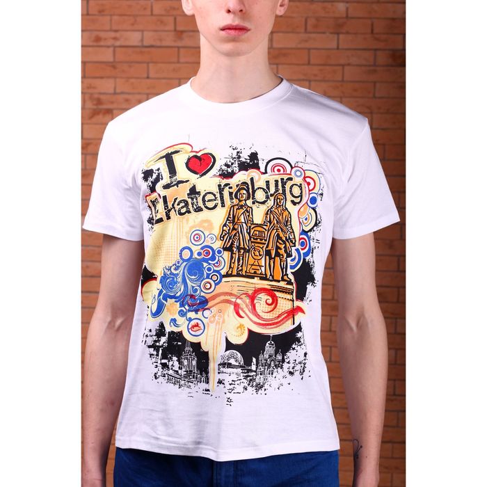 Футболка мужская "Collorista" Я люблю Екатеринбург 100% хлопок, р-р L (48)