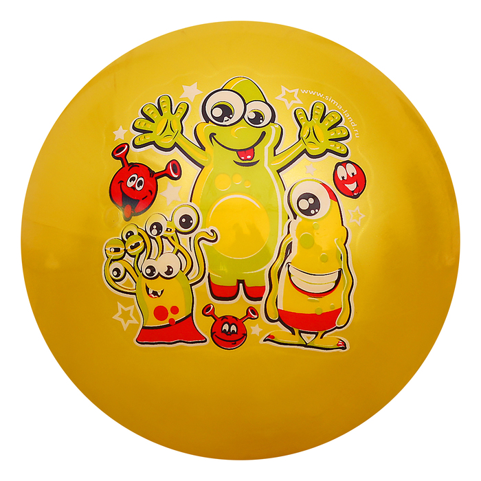 Мяч детский "Монстрики", 70 г, размер 20 см, цвета МИКС