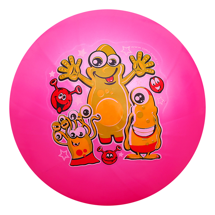 Мяч детский "Монстрики", 70 г, размер 20 см, цвета МИКС