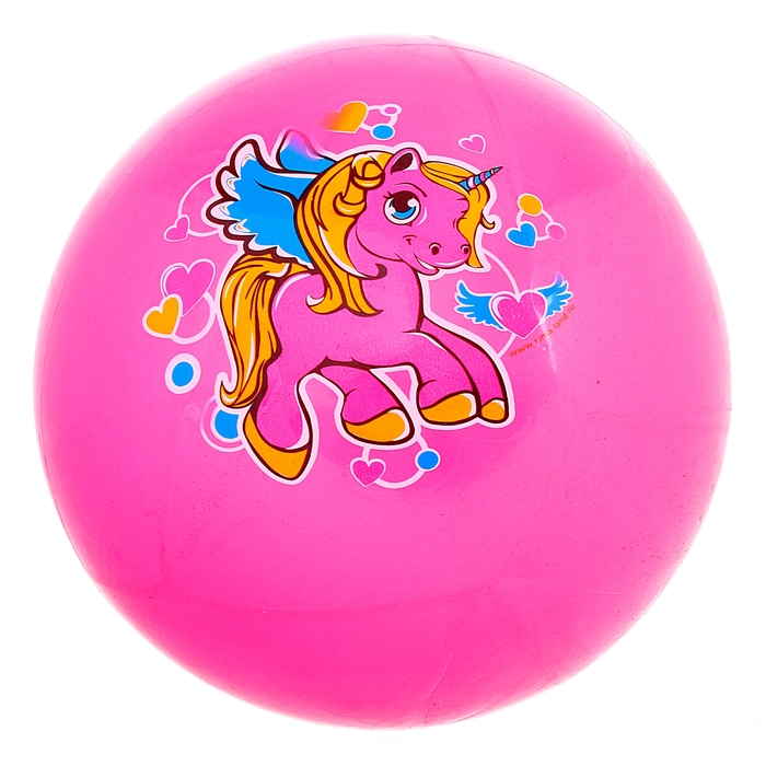 Мяч детский "Пони", 70 г, размер 20 см, цвета МИСК
