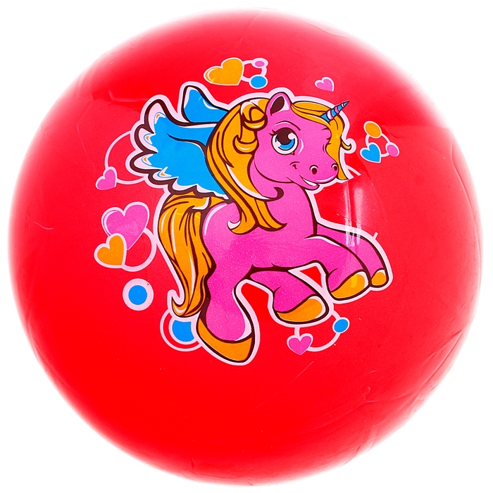 Мяч детский "Пони", 70 г, размер 20 см, цвета МИСК