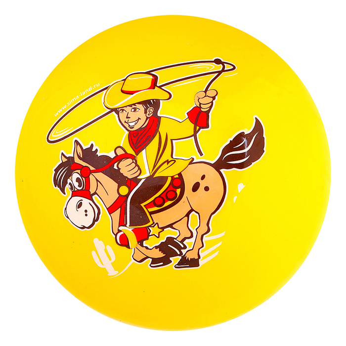 Мяч детский "Ковбой", 70 г, размер 20 см, цвета МИКС