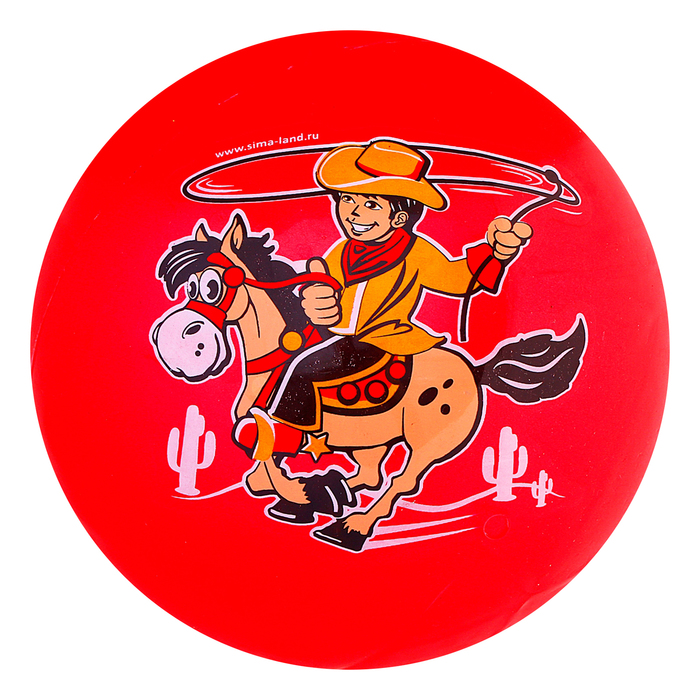 Мяч детский "Ковбой", 70 г, размер 20 см, цвета МИКС