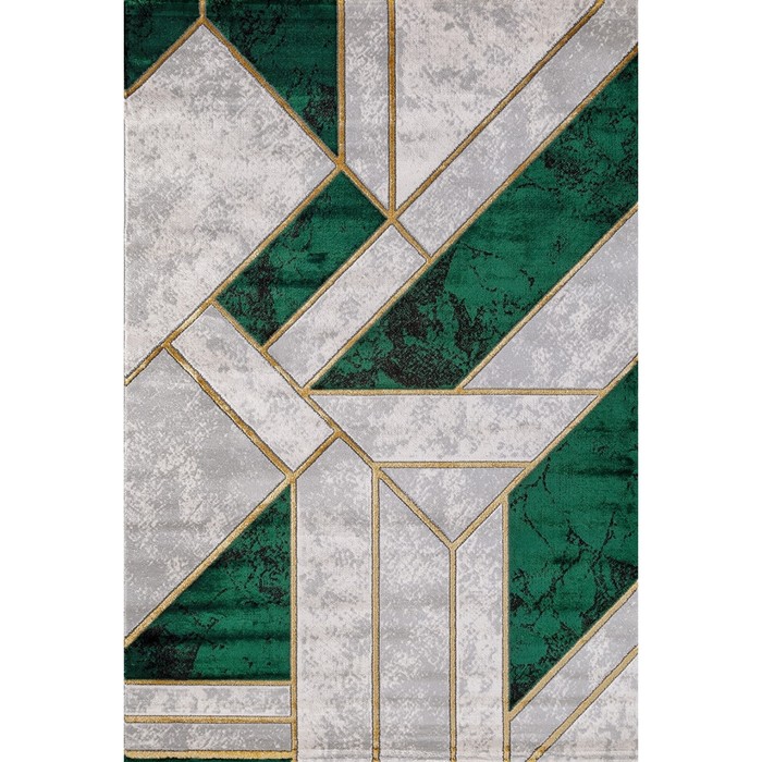 Ковёр прямоугольный Karmen Hali Omega, размер 200x400 см, цвет green/green ковёр прямоугольный karmen hali omega размер 200x400 см цвет green green
