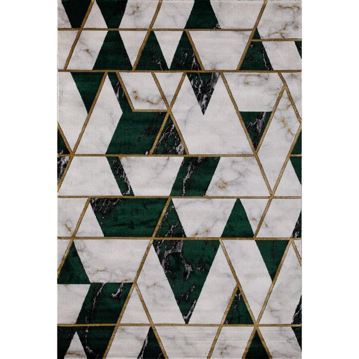 Ковёр прямоугольный Karmen Hali Omega, размер 200x400 см, цвет green/green 22756