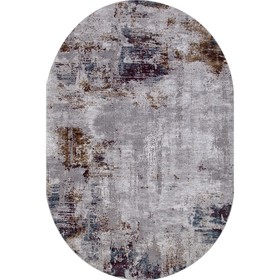 Ковёр овальный Karmen Hali Quantum, размер 195x290 см, цвет grey/grey