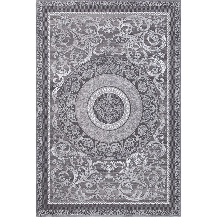 Ковёр прямоугольный Karmen Hali Quantum, размер 195x290 см, цвет grey/grey ковёр прямоугольный karmen hali nensi размер 195x290 см цвет grey grey