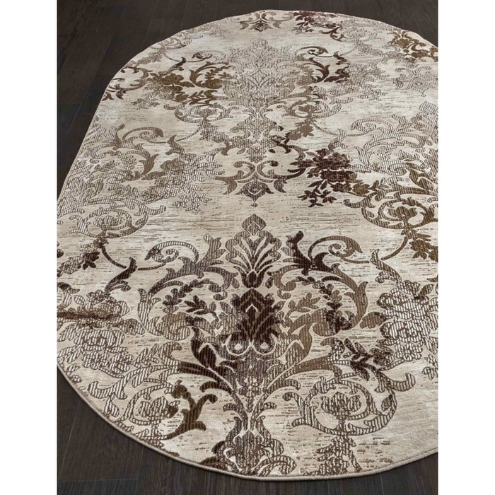 

Ковёр овальный Karmen Hali Quantum, размер 78x150 см, цвет brown/brown