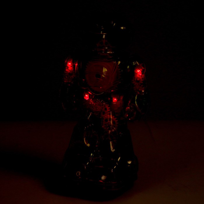 Музыкальный робот «Робби», световые и звуковые эффекты, ездит, цвет фиолетовый