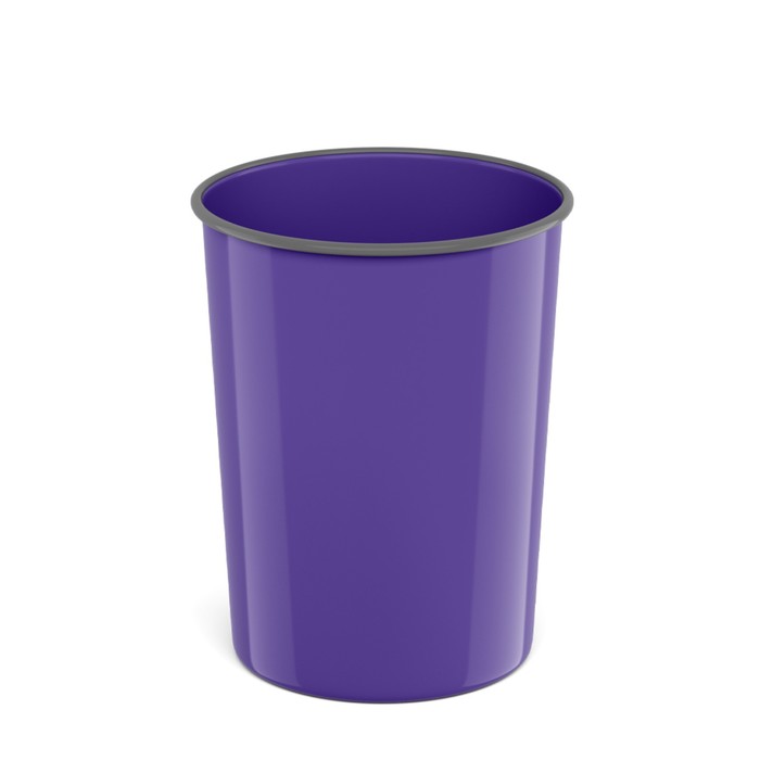фото Корзина для бумаг и мусора 13.5 литров erichkrause caribbean sunset, литая, фиолетовая