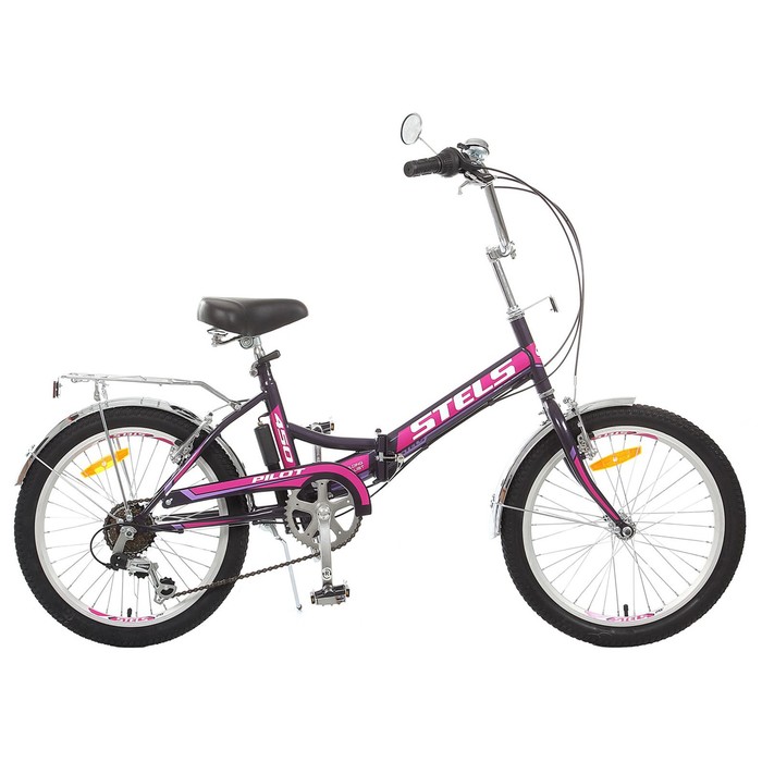 Велосипед 20 Stels Pilot-450, Z010, цвет фиолетовый, размер 13,5 велосипед 20 stels tyrant v030 цвет оливковый размер 21
