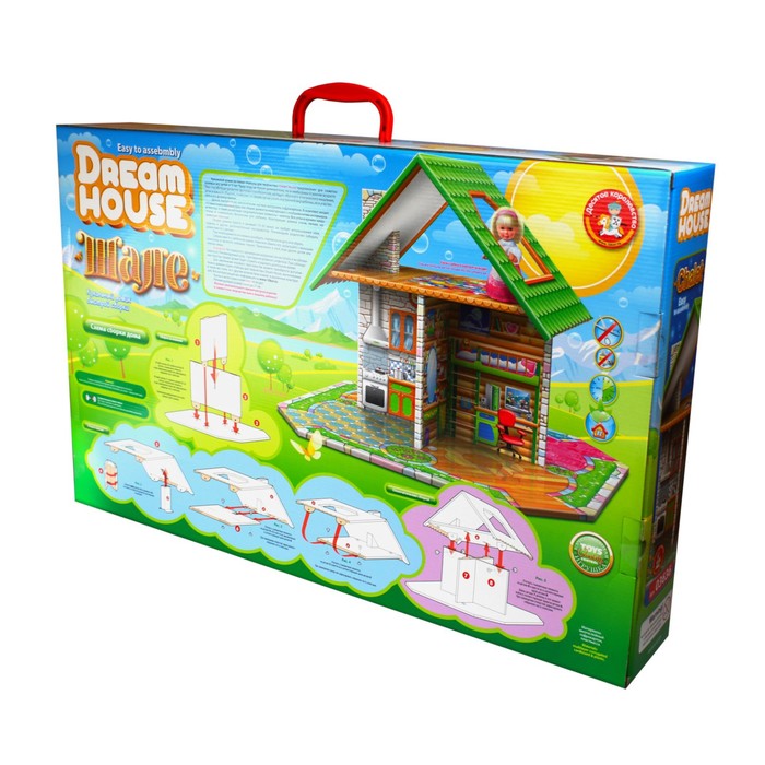 цена Домик кукольный Десятое Королевство Dream House «Шале», двухэтажный, быстрая сборка