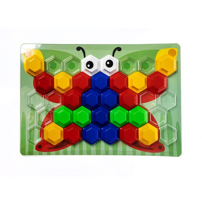 

Мозаика для самых маленьких Baby Toys «Рыбка», 4 цвета, 34 элемента