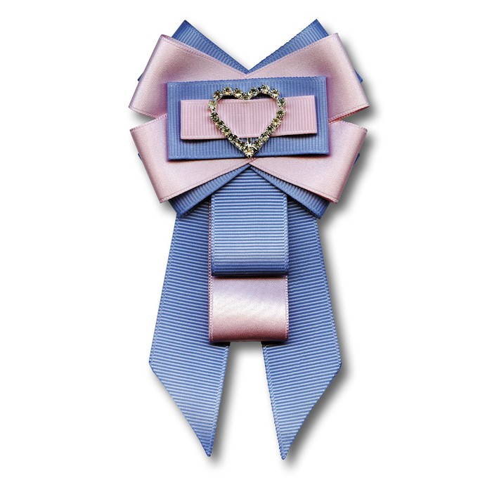 Набор для творчества: брошь-бант из лент «Сердечко»