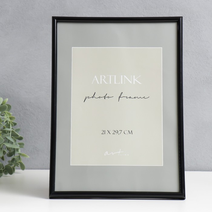 

Фоторамка пластик "Decoline" 21х29,7 см, (A4) чёрный