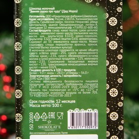 

Шоколад молочный "Зимняя сказка про чудо", 100 г