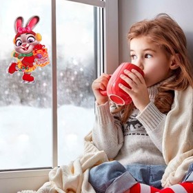 

Наклейки на окна "С Новым Годом! 3" Символ года, заяц, 46 х 35 см