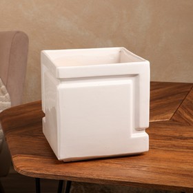 

Горшок садовый для цветов "Пирамида", без поддона, белый, керамика, 5.5 л, 1 сорт, Иран