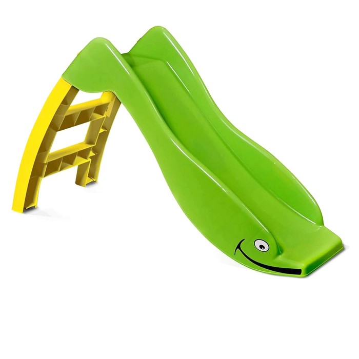фото Горка «дельфин», цвет зеленый, цвет жёлтый palplay